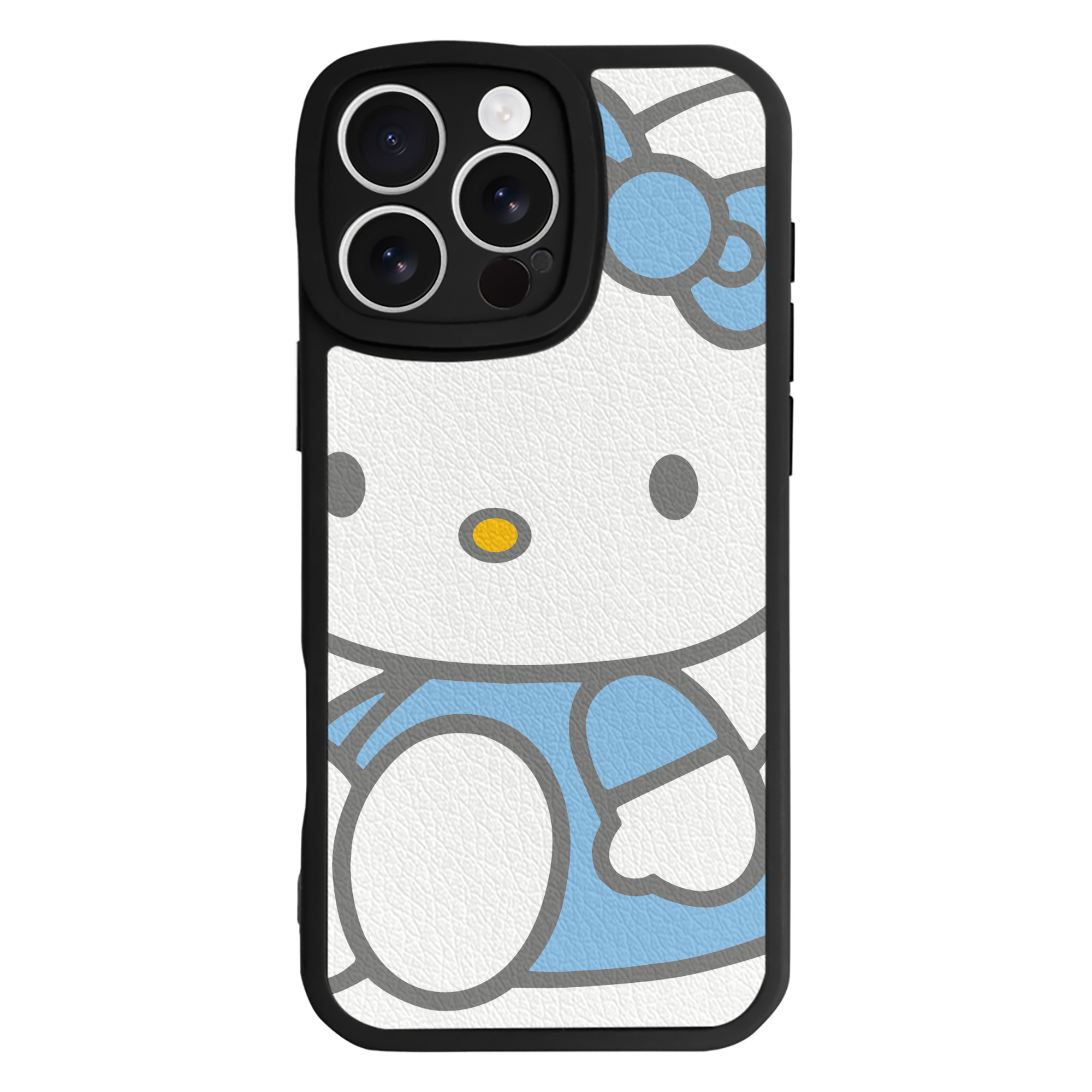 （画像用） Hello Kitty ハローキティ 【iPhone 16シリーズ対応】シリコンスマホケース（レザー調） 材質：シリコン